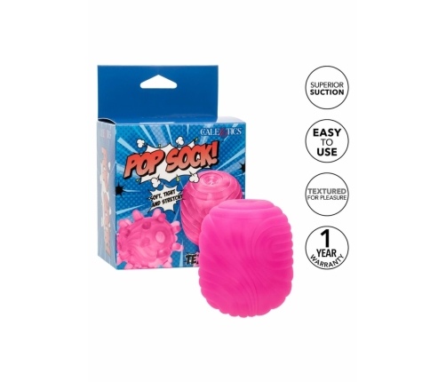 Pop Sock Textured Reversible Intimate Sleeve, Dual Texture, Compact