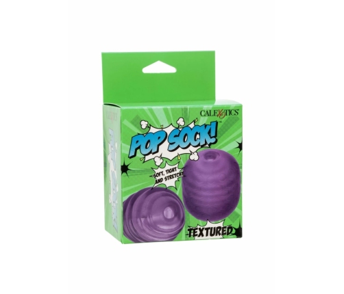 Pop Sock! Textured Reversible Intimate Sleeve, Dual-Sided Design