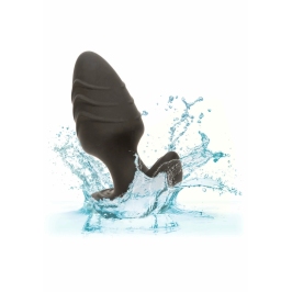 Rock Bottom Rotating & Vibrating Probe Silicone Waterproof Black