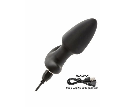 Rock Bottom Thrusting & Vibrating Probe Silicone Waterproof Black