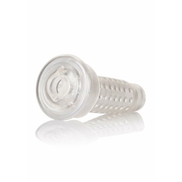 CalExotics Optimum Series Stroker Pump Sleeve Mouth-Shaped TPR Insert CalExotics Optimum Series Stroker Pump Sleeve Mouth-Shaped TPR Insert