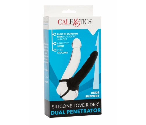 CalExotics Silicone Dual Penetrator Flexible Intimate System Black