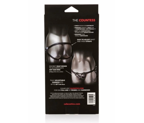 Her Royal Harness The Countess Adjustable Vegan Leather Harness Black