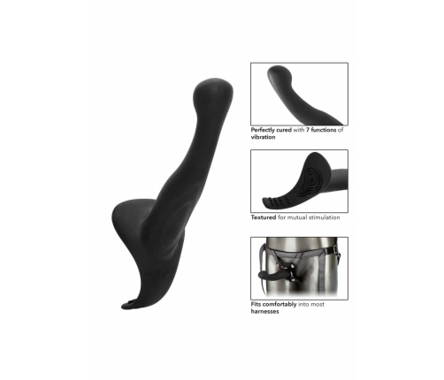CalExotics Her Royal Harness The Royal Vibrating Set, Vegan Leather, Purple