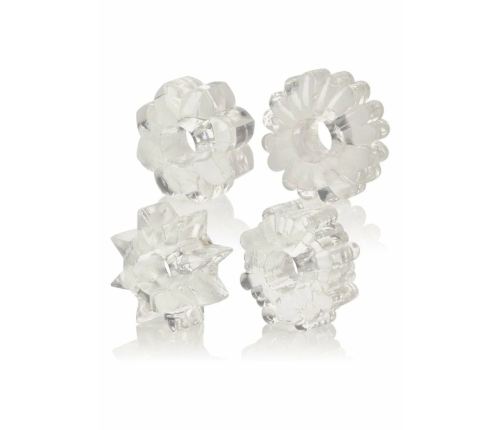 Basic Essentials 4 Pack Super Stretchy TPR Enhancer Rings Set