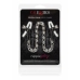CalExotics Crystal Chain Adjustable Nipple Clamps with Silica Crystals