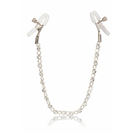 CalExotics Crystal Chain Adjustable Nipple Clamps with Silica Crystals CalExotics Crystal Chain Adjustable Nipple Clamps with Silica Crystals