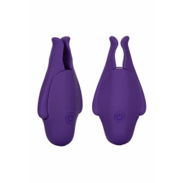 CalExotics Rechargeable Nipplettes Adjustable Vibrating Clamps Pink CalExotics Rechargeable Nipplettes Adjustable Vibrating Clamps Pink
