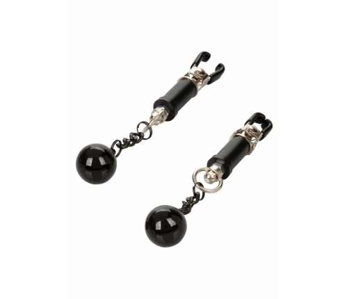 CalExotics Weighted Twist Adjustable Nipple Clamps with Swinging Weights