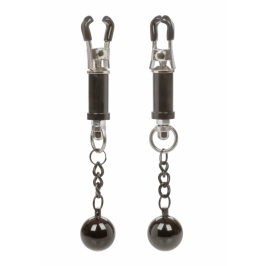 CalExotics Weighted Twist Adjustable Nipple Clamps with Swinging Weights CalExotics Weighted Twist Adjustable Nipple Clamps with Swinging Weights