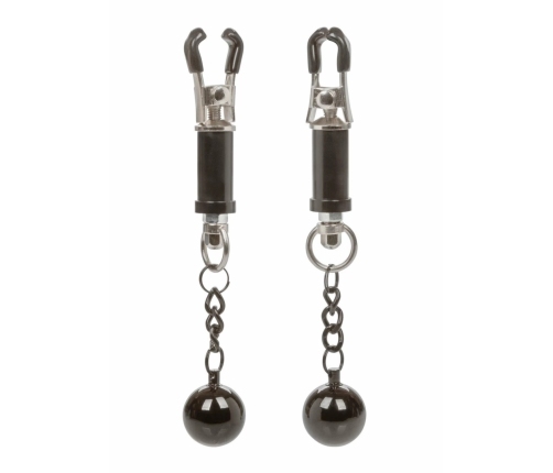 CalExotics Weighted Twist Adjustable Nipple Clamps with Swinging Weights