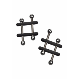 CalExotics Crossbar Nipple Vices Adjustable Clamp System Metal CalExotics Crossbar Nipple Vices Adjustable Clamp System Metal