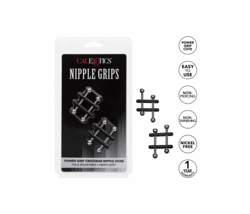 CalExotics Crossbar Nipple Vices Adjustable Clamp System Metal