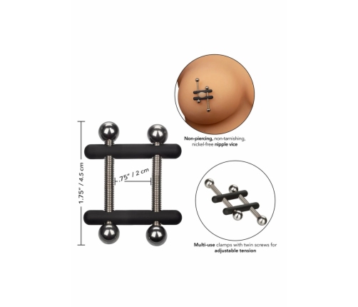 CalExotics Crossbar Nipple Vices Adjustable Clamp System Metal