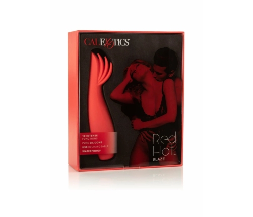 CalExotics Red Hot Blaze Compact Silicone Vibrating Device Red