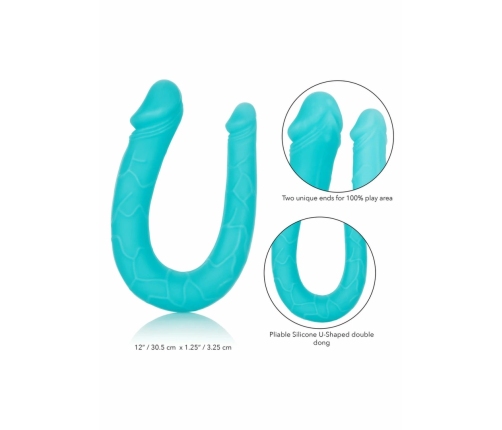 California Exotic Double Dong AC/DC Dong Silicone 30cm U-Shape Black