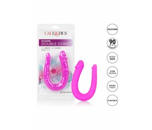 CalExotics Double Dong AC/DC Silicone U-Shape 30cm Satin Finish