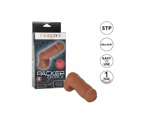 Packer Gear 5 inch Ultra-Soft Silicone STP Black Anatomical Model
