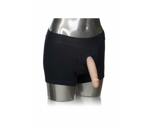 Packer Gear Boxer Brief Harness Black Cotton/Spandex Adjustable 716770081414