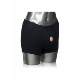 Packer Gear Boxer Brief Harness Black Cotton/Spandex Adjustable 716770081414 Packer Gear Boxer Brief Harness Black Cotton/Spandex Adjustable 716770081414