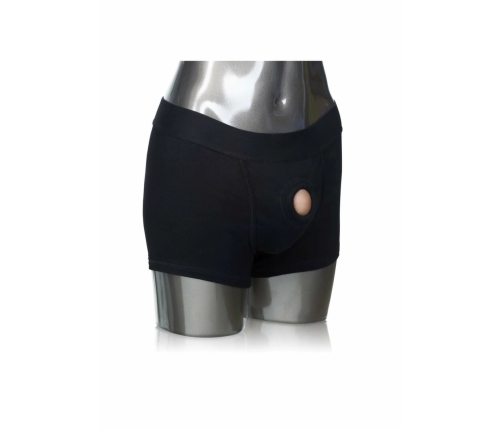 Packer Gear Boxer Brief Harness Black Cotton/Spandex Adjustable 716770081414