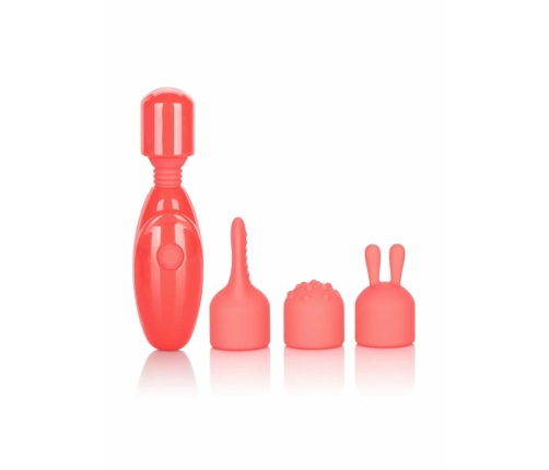 Rechargeable Massager Kit - 3-Speed Wand with Silicone Attachments