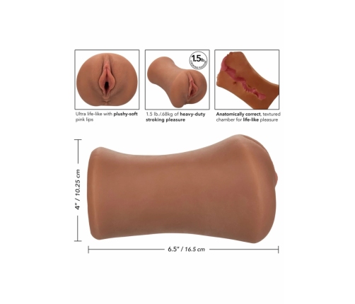 CalExotics Stroke It Juicy Pussy Intimate Sleeve PureSkin 1.5lb Pink