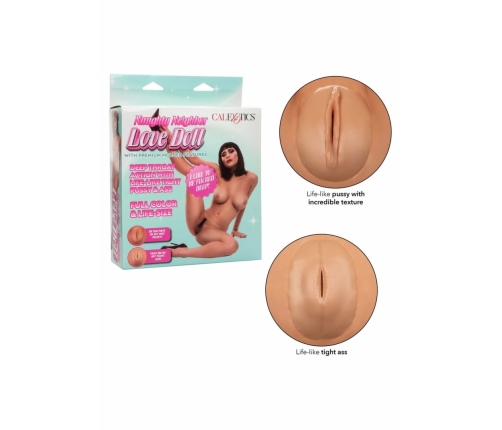 CalExotics Naughty Neighbor Life-Size Inflatable Doll 3-Entry System