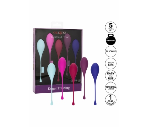 CalExotics Kegel Training 5-Piece Set - Progressive Pelvic Floor System