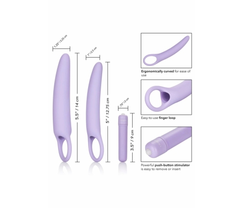 Dr. Laura Berman Isabelle Set of 2 Silicone Dilators with Vibrator