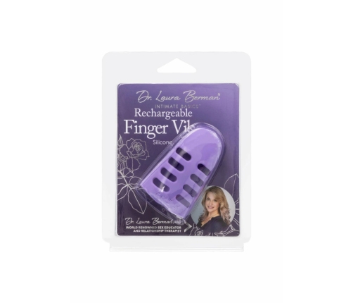 Dr. Laura Berman Rechargeable Finger Vibe Dual Motor, 10 Modes, Purple