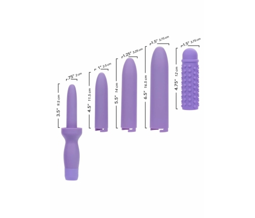 Dr. Laura Berman Rechargeable Dilators Set 4 Sizes + Silicone Sleeve