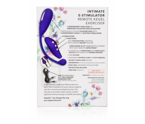CalExotics eStim Remote Kegel Exerciser - Wireless Pelvic Trainer, 7 Modes