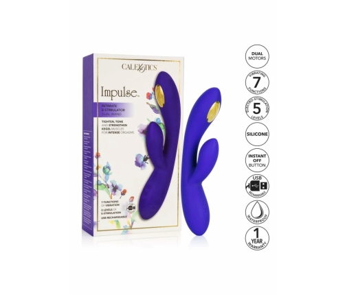Impulse eStim Dual Wand - Advanced Silicone Dual-Action Wand, 7 Modes