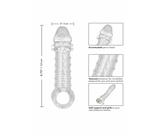 Pipedream Ultimate Stud Extender Sleeve with Studded Texture 20 cm