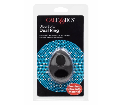 CalExotics Ultra Soft Dual Ring Silicone Support System Black