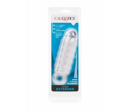 Stud Extender with Support Ring - TPR Sleeve, Anatomical Fit, Clear