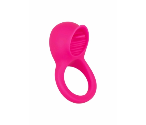 CalExotics Teasing Tongue Enhancer Silicone Rechargeable Ring Black