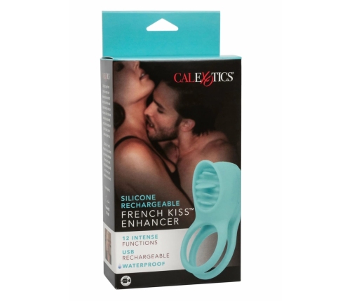 French Kiss Enhancer Silicone Rechargeable Dual Ring Vibrating System