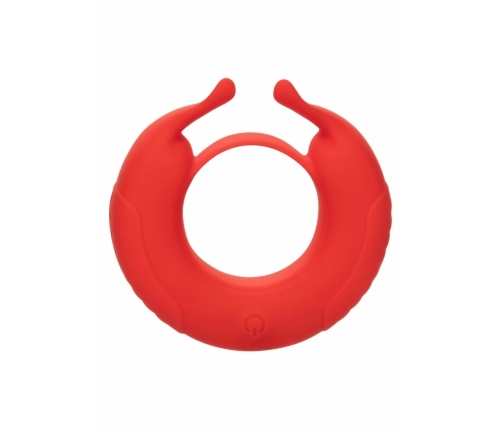 CalExotics Taurus Enhancer Rechargeable Silicone Ring, Dual Motors, Black