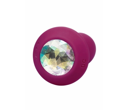 CalExotics Power Gem Vibrating Petite Crystal Probe, Silicone, Purple