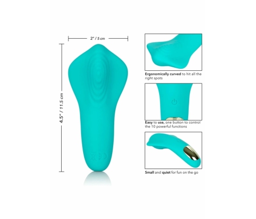 Slay Pleaser Compact Rechargeable Silicone Massager 10 Modes Pink 4in