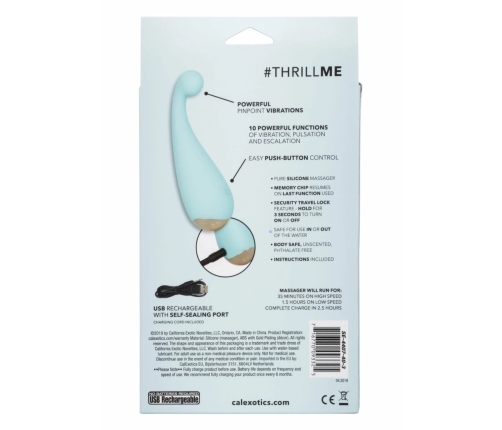 Slay Thrill Me Compact Vibrating Finger Teaser, Waterproof, USB Rechargeable
