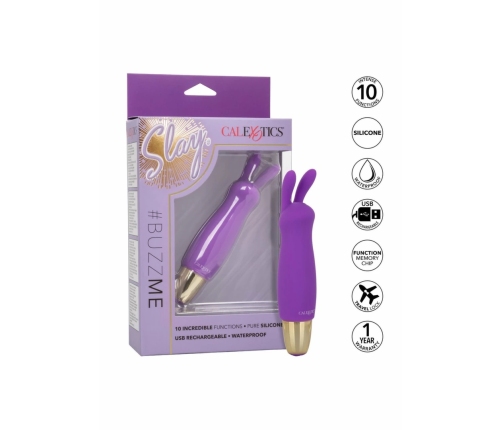 CalExotics Slay Buzz Me Mini Dual-Action Vibrating Massager Pink