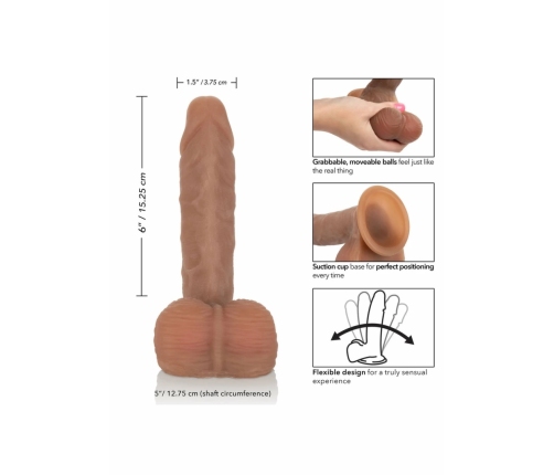 CalExotics Emperor Ballsy PureSkin Intimate Machine with Suction Base 20 cm