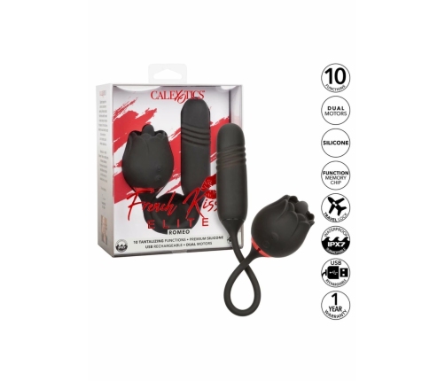 French Kiss Elite Romeo Intimate Device, Dual Motor, Waterproof, Pink