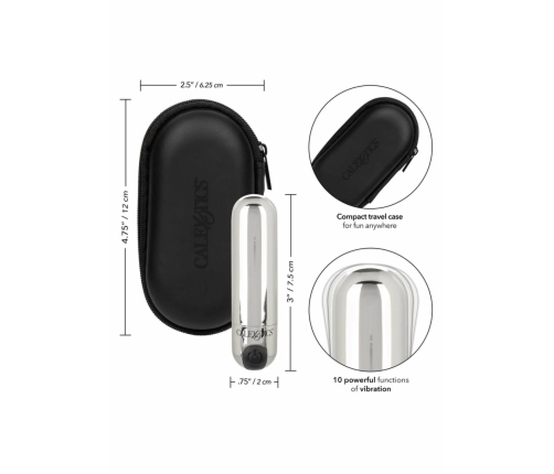 CalExotics Rechargeable Hideaway Bullet Compact Intimate Massager USB