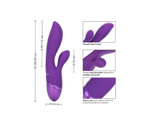 Aura Dual Lover Dual Motor Silicone Massager, 12 Modes, Waterproof
