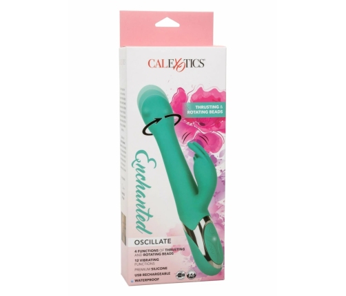 CalExotics Enchanted Oscillate Dual-Action Silicone Stimulator Purple