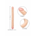 Size Queen Double Dong 17 inch Flexible Dual-Ended Model Clear